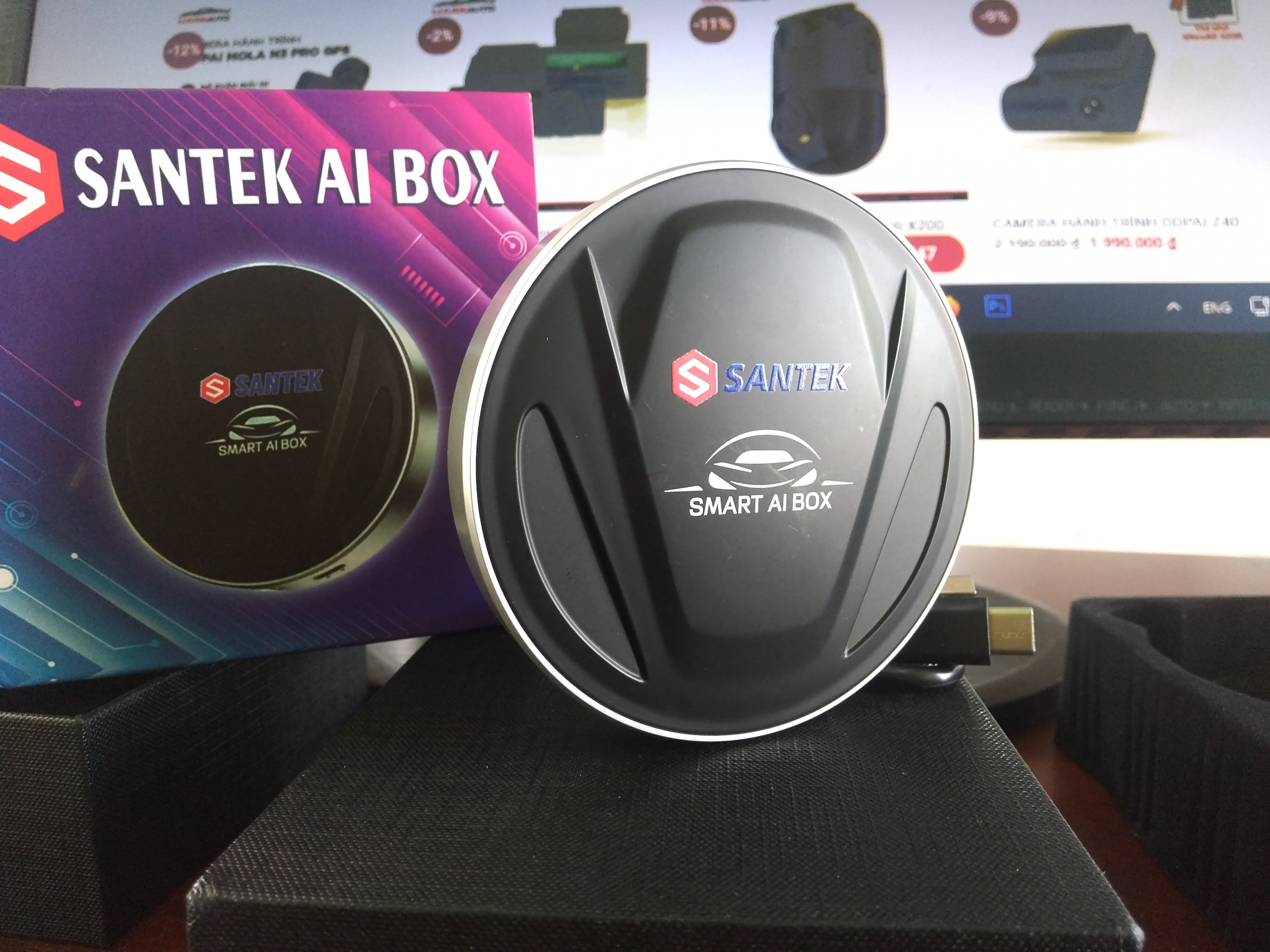 SANTEK Smart AI Box - Biến màn hình thường thành màn hình thông minh