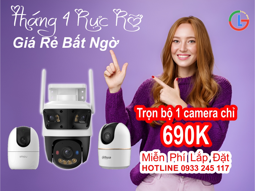  Ưu Đãi Tháng 4: Combo Camera Giá Chỉ Từ 690.000đ